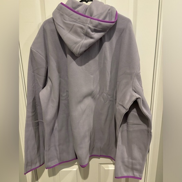 Lavender Paw Trimmed Polar Fleece Jacket Animal Rescue 5X - Picture 5 of 6